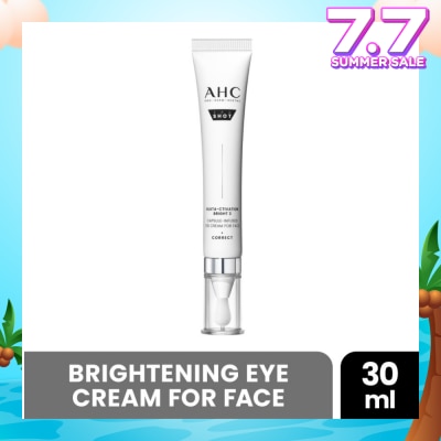 AHC Pro Shot Gluta-Ctivation Bright 3 Capsule-Infused Eye Cream For Face 30ml