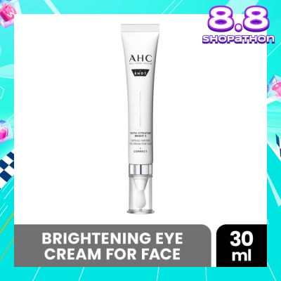 AHC Pro Shot Gluta-Ctivation Bright 3 Capsule-Infused Eye Cream For Face 30ml