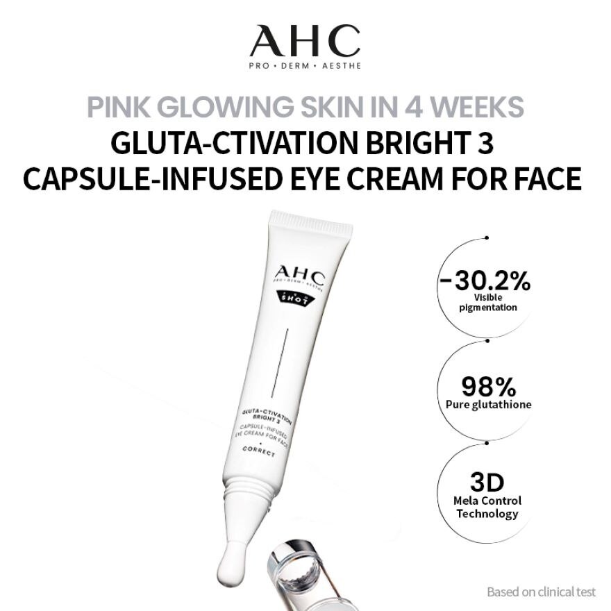 AHC Pro Shot Gluta-Ctivation Bright 3 Capsule-Infused Eye Cream