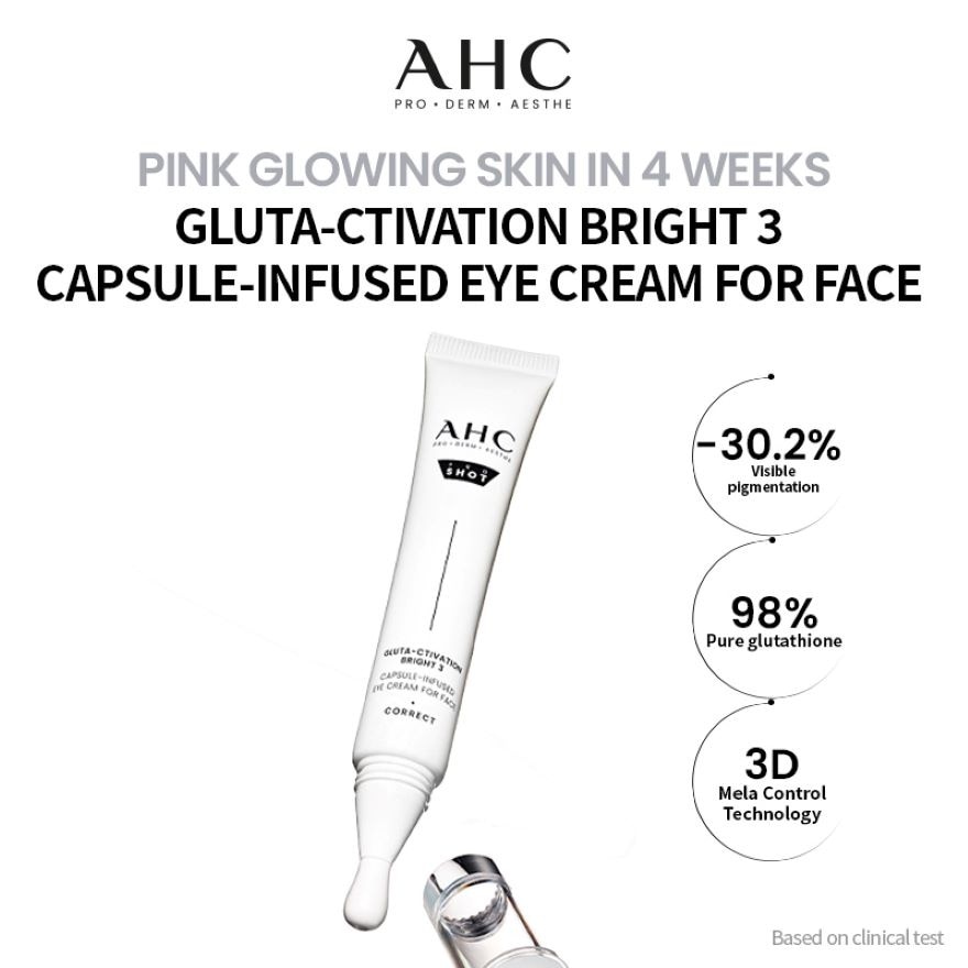 Pro Shot Gluta-Ctivation Bright 3 Capsule-Infused Eye Cream For Face 30ml