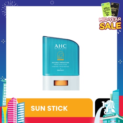 AHC Pro Derm Natural Perfection Fresh Sun Stick SPF50+ PA++++ (Hydrating & Water Resistant) 14g