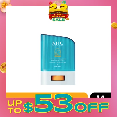 AHC Pro Derm Natural Perfection Fresh Sun Stick SPF50+ PA++++ (Hydrating & Water Resistant) 14g