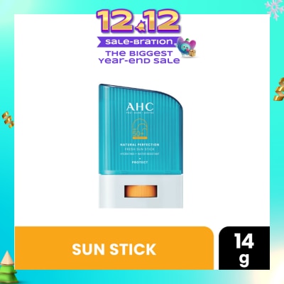 AHC Pro Derm Natural Perfection Fresh Sun Stick SPF50+ PA++++ (Hydrating & Water Resistant) 14g