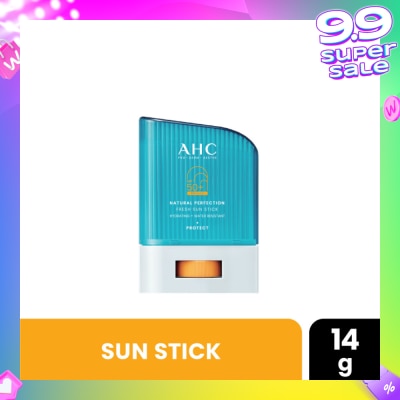 AHC Pro Derm Natural Perfection Fresh Sun Stick SPF50+ PA++++ (Hydrating & Water Resistant) 14g