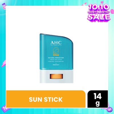 AHC Pro Derm Natural Perfection Fresh Sun Stick SPF50+ PA++++ (Hydrating & Water Resistant) 14g