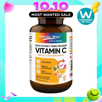 HOLISTIC WAY Timed Release Vitamin C 1000mg Tablet 60s image