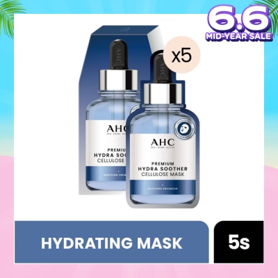 AHC Pro Derm Premium Hydra Soother Cellulose Mask (Hydrating) 5s