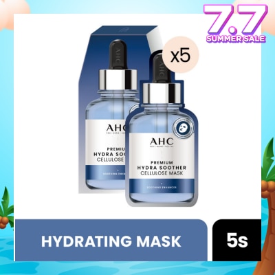 AHC Pro Derm Premium Hydra Soother Cellulose Mask (Hydrating) 5s