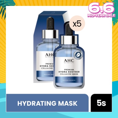 AHC Pro Derm Premium Hydra Soother Cellulose Mask (Hydrating) 5s
