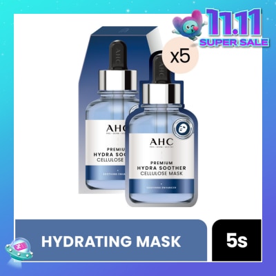 AHC Pro Derm Premium Hydra Soother Cellulose Mask (Hydrating) 5s