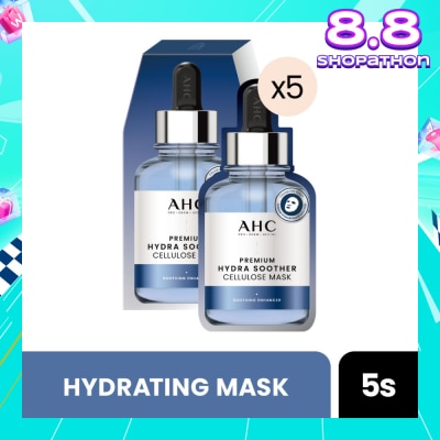 AHC Pro Derm Premium Hydra Soother Cellulose Mask (Hydrating) 5s