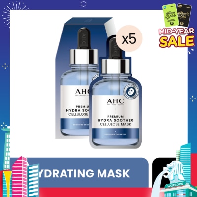 AHC Pro Derm Premium Hydra Soother Cellulose Mask (Hydrating) 5s