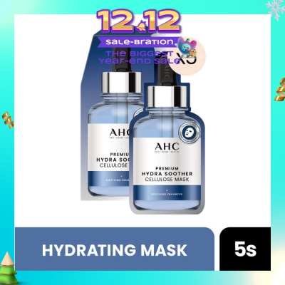 AHC Pro Derm Premium Hydra Soother Cellulose Mask (Hydrating) 5s