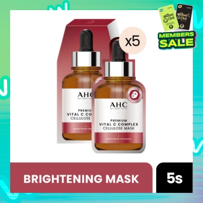 AHC Pro Derm Premium Vital C Complex Cellulose Mask (Brigthening) 5s