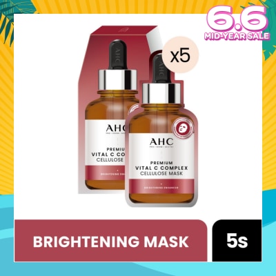 AHC Pro Derm Premium Vital C Complex Cellulose Mask (Brigthening) 5s