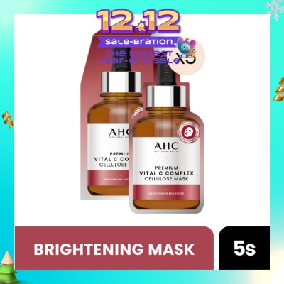AHC Pro Derm Premium Vital C Complex Cellulose Mask (Brigthening) 5s