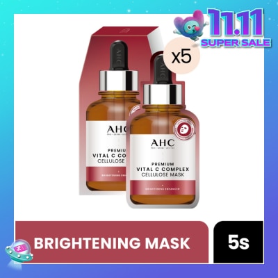 AHC Pro Derm Premium Vital C Complex Cellulose Mask (Brigthening) 5s