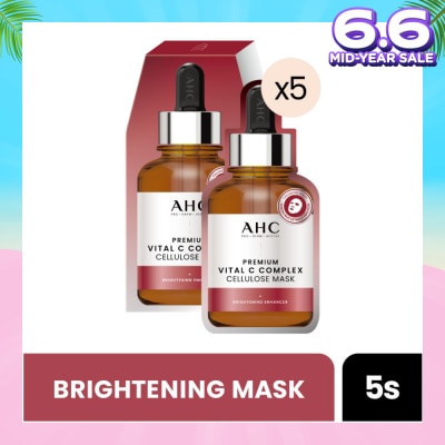 AHC Pro Derm Premium Vital C Complex Cellulose Mask (Brigthening) 5s