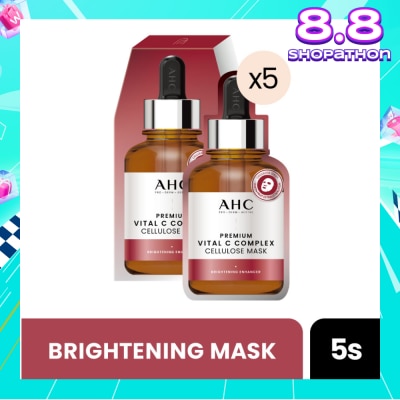 AHC Pro Derm Premium Vital C Complex Cellulose Mask (Brigthening) 5s