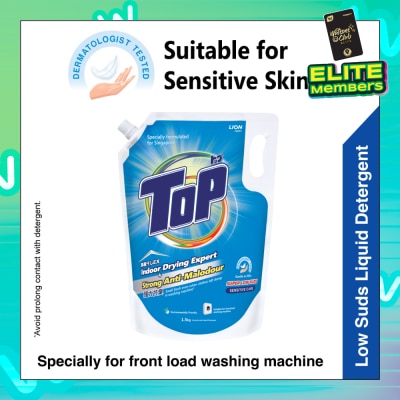 TOP Concentrated Liquid Detergent Super Low Suds Sensitive Care Refill 1.5kg