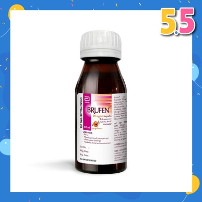 ABBOTT Brufen Oral Suspension 20mg (Non-Steroidal + Anti-Inflammaory) 60ml