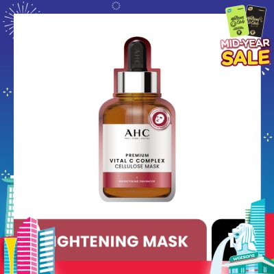 AHC Pro Derm Premium Vital C Complex Cellulose Mask (Brigthening) 1s