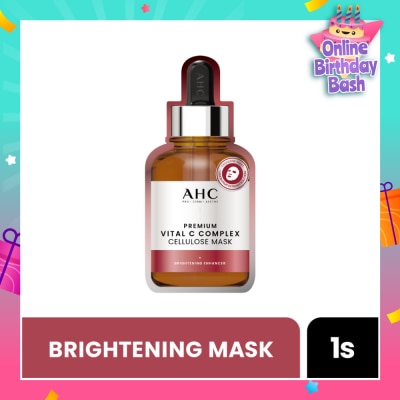 AHC Pro Derm Premium Vital C Complex Cellulose Mask (Brigthening) 1s