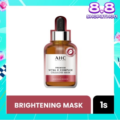 AHC Pro Derm Premium Vital C Complex Cellulose Mask (Brigthening) 1s