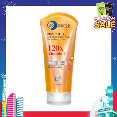BIO ESSENCE Bright Plus Super Radiance Serum Body Lotion (To Lightens Dark Spots & Reveals Radiant Skin) 300ml