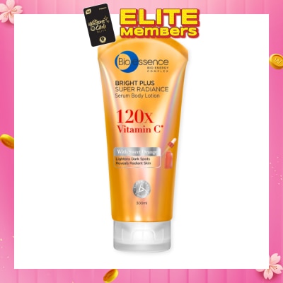 BIO ESSENCE Bright Plus Super Radiance Serum Body Lotion (To Lightens Dark Spots & Reveals Radiant Skin) 300ml
