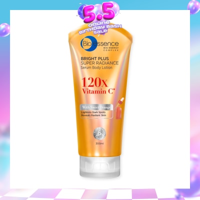 BIO ESSENCE - Bright Plus Super Radiance Serum Body Lotion (To Lightens Dark Spots & Reveals Radiant Skin) 300ml