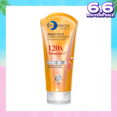 BIO ESSENCE Bright Plus Super Radiance Serum Body Lotion (To Lightens Dark Spots & Reveals Radiant Skin) 300ml