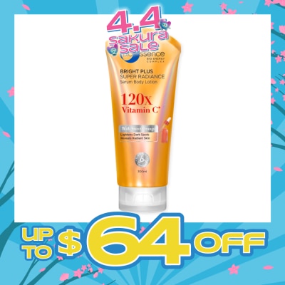 BIO ESSENCE - Bright Plus Super Radiance Serum Body Lotion (To Lightens Dark Spots & Reveals Radiant Skin) 300ml