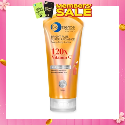 BIO ESSENCE Bright Plus Super Radiance Serum Body Lotion (To Lightens Dark Spots & Reveals Radiant Skin) 300ml
