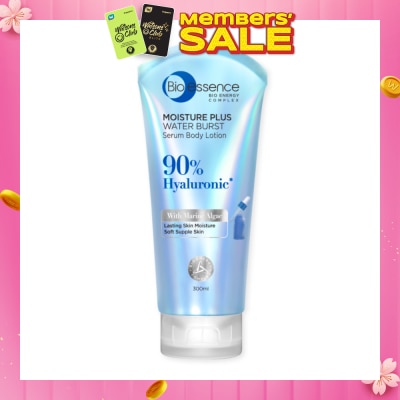 BIO ESSENCE Moisture Plus Water Burst Serum Body Lotion (For Lasting Skin Moisture & Soft Supple Skin) 300ml