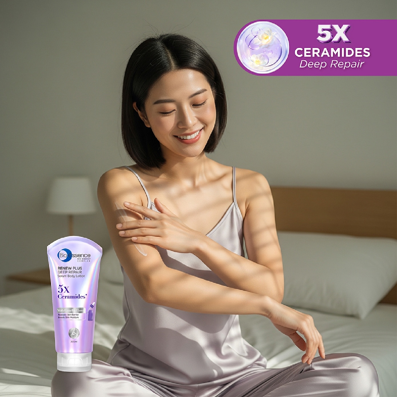 Renew Plus Deep Repair Serum Body Lotion (To Restores Skin Barrier & Boosts Skin Moisture) 300ml