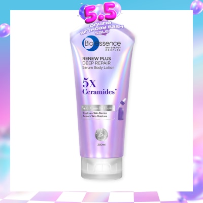 BIO ESSENCE - Renew Plus Deep Repair Serum Body Lotion (To Restores Skin Barrier & Boosts Skin Moisture) 300ml