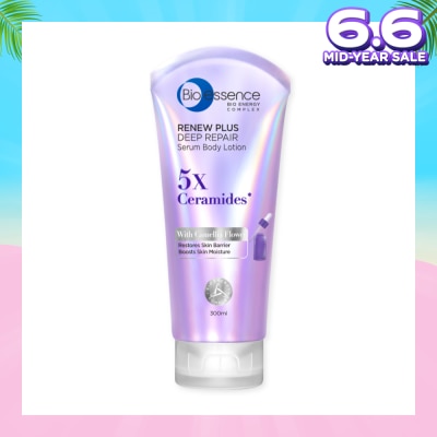 BIO ESSENCE Renew Plus Deep Repair Serum Body Lotion (To Restores Skin Barrier & Boosts Skin Moisture) 300ml