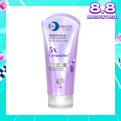 BIO ESSENCE Renew Plus Deep Repair Serum Body Lotion (To Restores Skin Barrier & Boosts Skin Moisture) 300ml