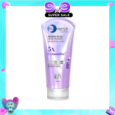 BIO ESSENCE - Renew Plus Deep Repair Serum Body Lotion (To Restores Skin Barrier & Boosts Skin Moisture) 300ml image