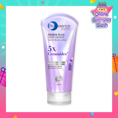 BIO ESSENCE Renew Plus Deep Repair Serum Body Lotion (To Restores Skin Barrier & Boosts Skin Moisture) 300ml