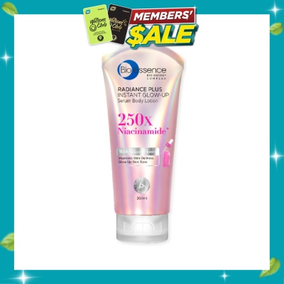 BIO ESSENCE Radiance Plus Instant Glow Up Serum Body Lotion 300ml image
