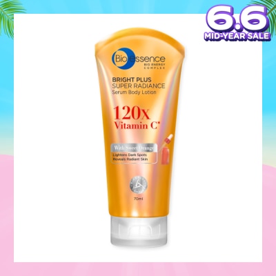 BIO ESSENCE Bright Plus Super Radiance Serum Body Lotion (To Lightens Dark Spots & Reveals Radiant Skin) 70ml