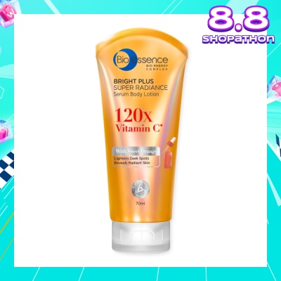 BIO ESSENCE Bright Plus Super Radiance Serum Body Lotion (To Lightens Dark Spots & Reveals Radiant Skin) 70ml