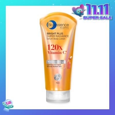 BIO ESSENCE Bright Plus Super Radiance Serum Body Lotion (To Lightens Dark Spots & Reveals Radiant Skin) 70ml