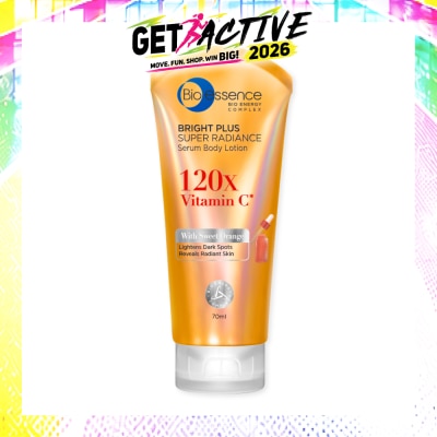 BIO ESSENCE - Bright Plus Super Radiance Serum Body Lotion (To Lightens Dark Spots & Reveals Radiant Skin) 70ml image