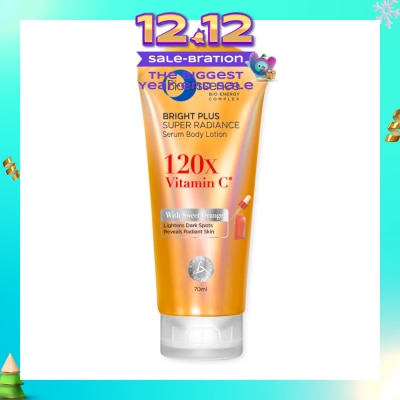 BIO ESSENCE Bright Plus Super Radiance Serum Body Lotion (To Lightens Dark Spots & Reveals Radiant Skin) 70ml