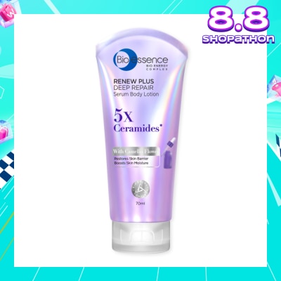 BIO ESSENCE Renew Plus Deep Repair Serum Body Lotion (To Restores Skin Barrier & Boosts Skin Moisture) 70ml