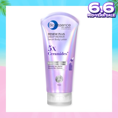 BIO ESSENCE Renew Plus Deep Repair Serum Body Lotion (To Restores Skin Barrier & Boosts Skin Moisture) 70ml