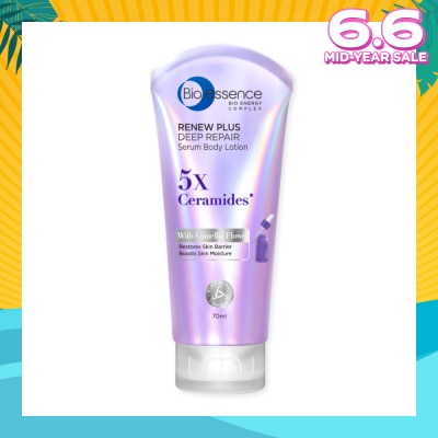 BIO ESSENCE Renew Plus Deep Repair Serum Body Lotion (To Restores Skin Barrier & Boosts Skin Moisture) 70ml